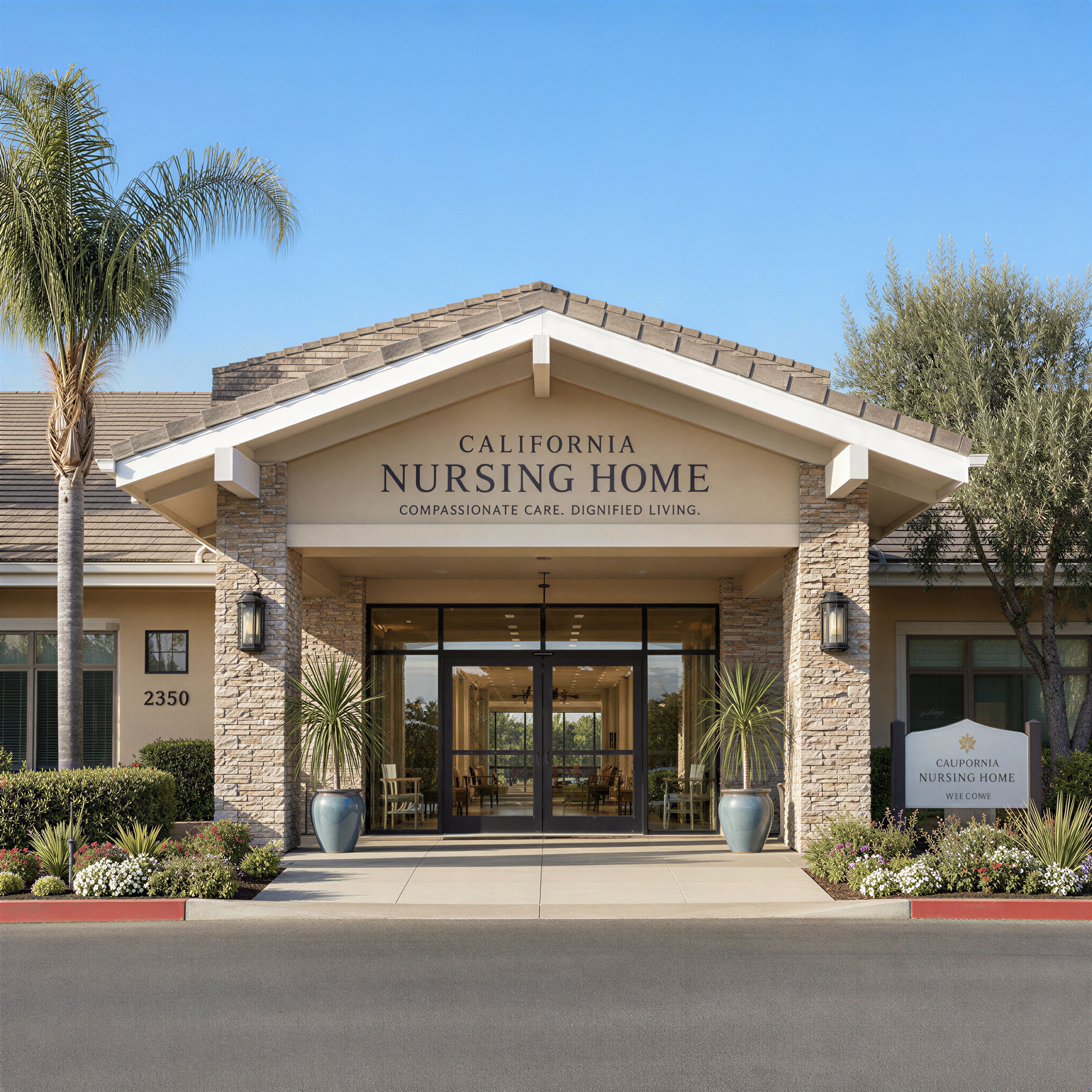 California nursing home entrance